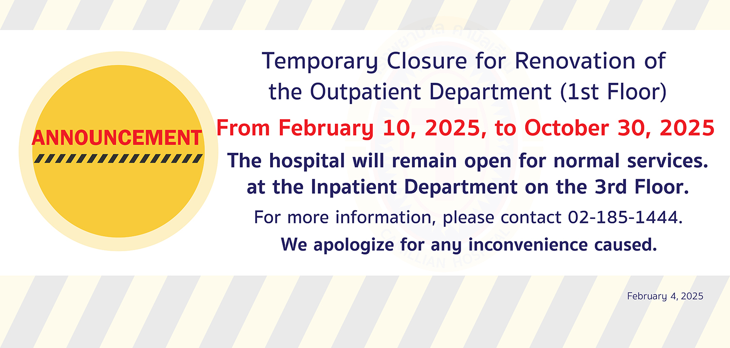 Announcement Renovate floor 1 for website
